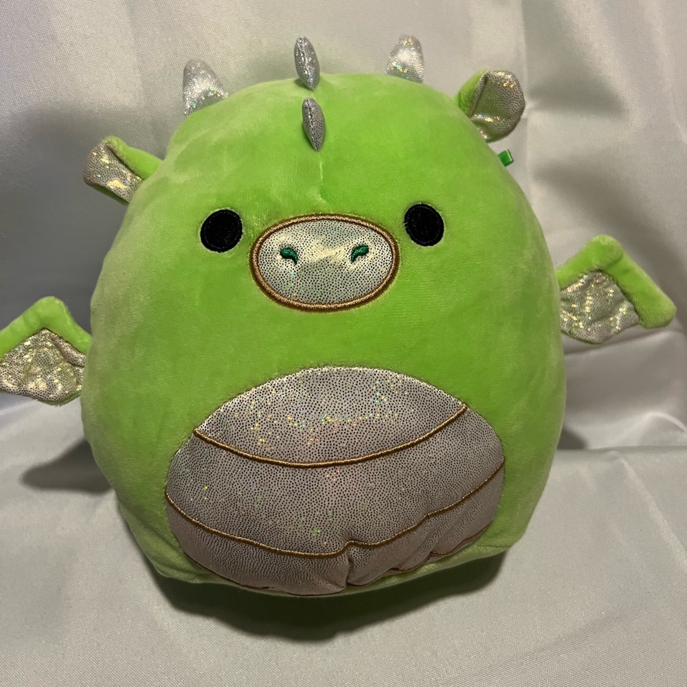 Squishmallows 8” Eyk The Dragon Plush Toy Kellytoy, Rare Collectible Stuffed Toy